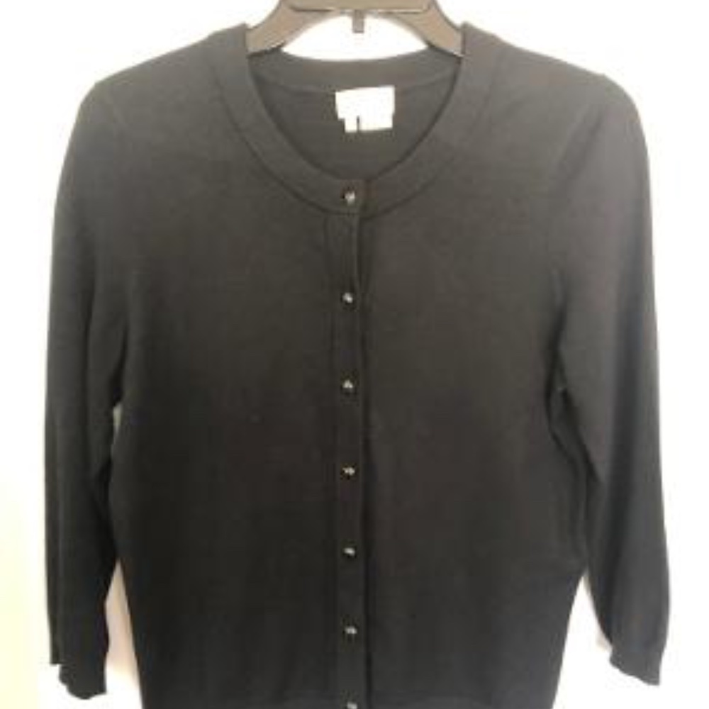 Kate Spade Black Cardigan Sweater - Picture 2 of 3